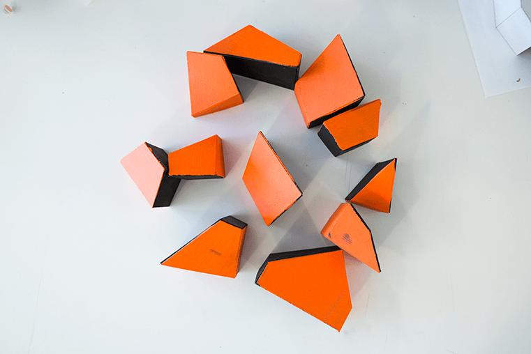on-campus abstract sculpture